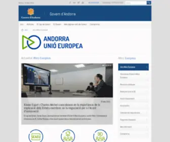 Andorraue.ad(Govern d'Andorra) Screenshot