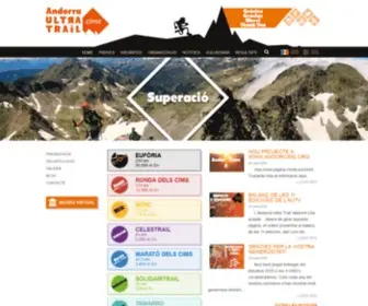 Andorraultratrail.com(Andorra Ultra Trail Vallnord) Screenshot