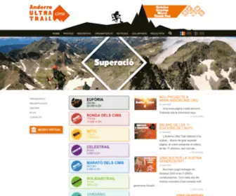 Andorraultratrail.org(Andorra Ultra Trail Vallnord) Screenshot