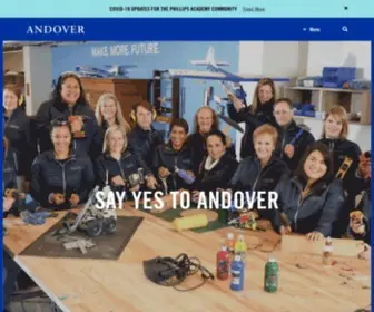 Andover.edu(An independent and inclusive coed boarding high school An independent and inclusive coed boarding high school) Screenshot