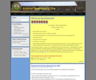 Andoversportsmensclub.org(Andover Sportsmen's Club) Screenshot