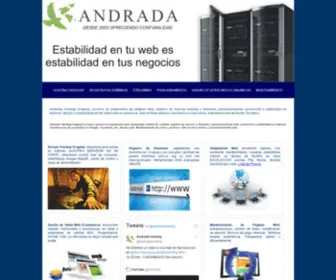 Andradahosting.com.uy(Andrada Hosting Uruguay) Screenshot