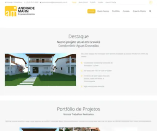 Andrademahn.com.br(Chalés Apartamentos Residências Gravatá) Screenshot