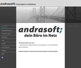 Andrasoft.ch(Online-Software und Webdesign) Screenshot