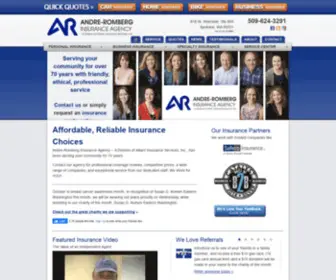 Andre-Romberg.com(Spokane Independent Insurance Agent) Screenshot