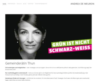 Andrea-DE-Meuron.ch(Andrea de Meuron ist Grüne Politikerin) Screenshot