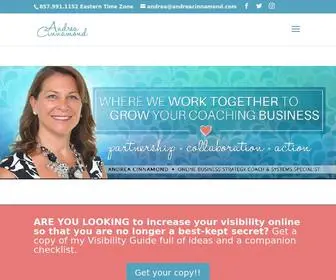 Andreacinnamond.com(Online Visibility Strategist) Screenshot