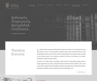 Andreafalcone.com(Abogados) Screenshot