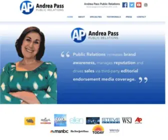 Andreapasspr.com(Andrea Pass Public Relations) Screenshot