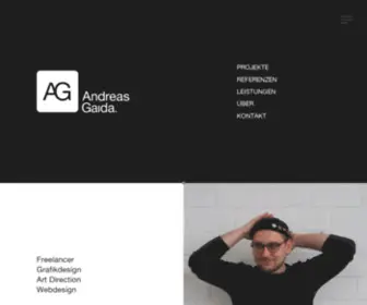 Andreasgaida.com(Freelancer, Grafikdesign, Art Direction, Webdesign) Screenshot