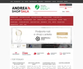 Andreashop-Sala.sk(Andrea Shop Sala) Screenshot