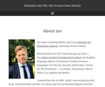 Andreaskluth.org(Hannibal and Me) Screenshot