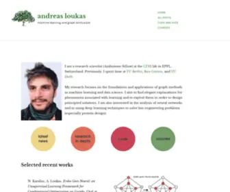 Andreasloukas.blog(Machine learning and graph enthusiast) Screenshot