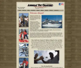 Andreastoycharters.com(NJ Fishing Charter out of Point Pleasant New JerseyAndreas' Toy Charters) Screenshot