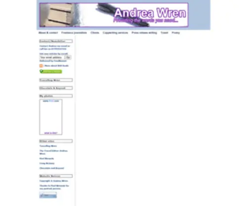 Andreawren.co.uk(Andreawren) Screenshot
