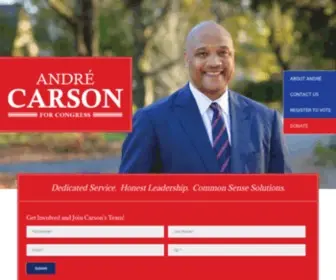 Andrecarson.com(Andre Carson for Congress) Screenshot