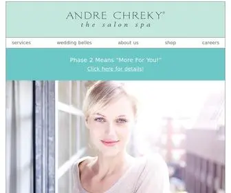 Andrechreky.com(Andre Chreky Salon) Screenshot