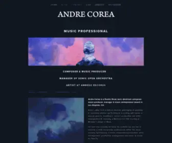 Andrecorea.com(Andre Corea) Screenshot