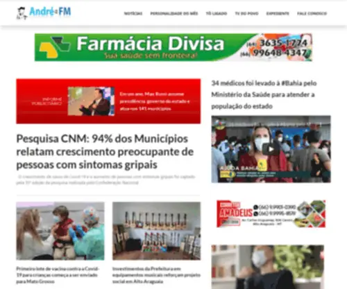 Andredafm.com.br(André da FM) Screenshot