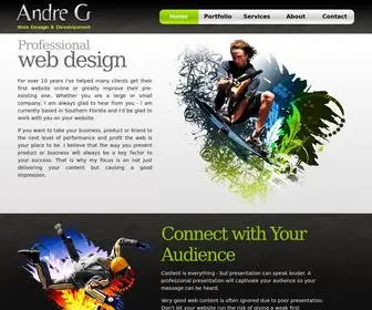 Andregwebdesign.com(Website Design Services by Spera Interactive) Screenshot