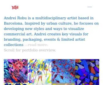 Andreirobu.com(Artist and illustrator) Screenshot