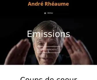 Andrerheaume.ca(André Rhéaume) Screenshot