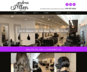 Andresallenhairstudio.com(Andres Allen Hair Studio) Screenshot