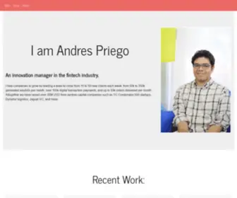 Andrespriego.com(A portfolio by Andres Priego) Screenshot