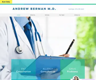 Andrewbermanmd.net(My practice) Screenshot