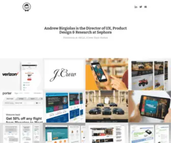 Andrewbirgiolas.com(UX Designer) Screenshot