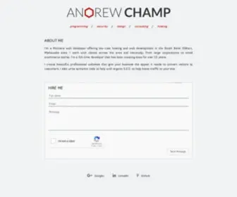 Andrewchamp.com(Andrew Champ) Screenshot