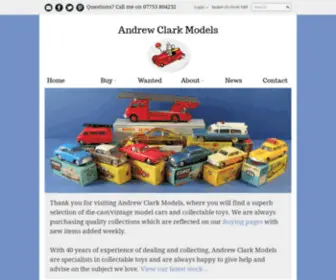 Andrewclarkmodels.co.uk(Andrew Clark Models) Screenshot