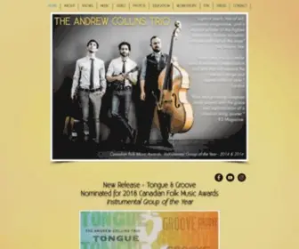 Andrewcollinstrio.com(Mandolin maestro Andrew Collins) Screenshot