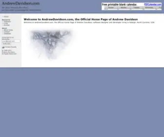 Andrewdavidson.com(Official Home Page of Andrew Davidson) Screenshot