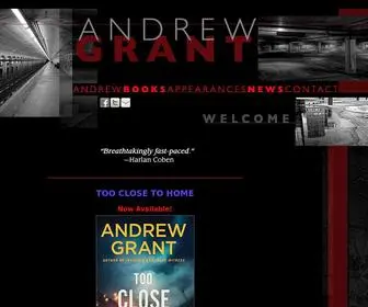 Andrewgrantbooks.com(Author Andrew Grant) Screenshot