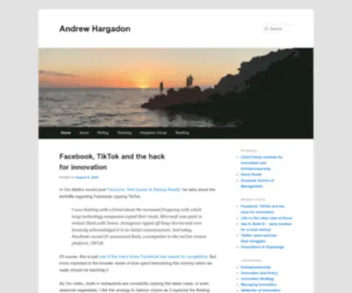 Andrewhargadon.com(Andrew Hargadon) Screenshot