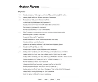 Andrewhavens.com(Andrew Havens) Screenshot