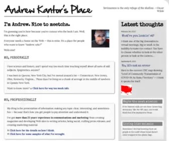 Andrewkantor.com(Andrew Kantor's comments on technology) Screenshot