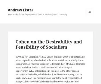 Andrewlister.blog(Associate Professor) Screenshot