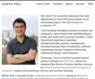 Andrewmao.net(Andrew Mao) Screenshot