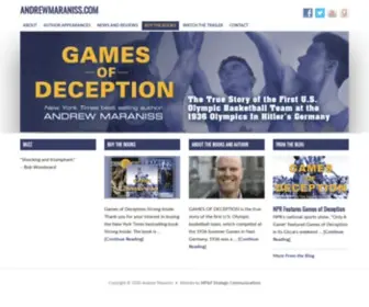 Andrewmaraniss.com(Author of Inaugural Ballers) Screenshot