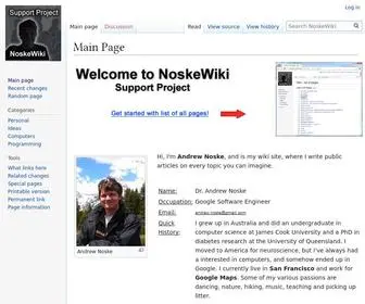 Andrewnoske.com(NoskeWiki) Screenshot