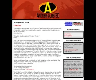 Andrewolmsted.com(Andrew Olmsted) Screenshot