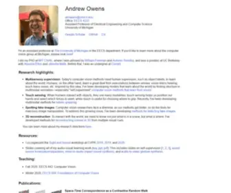 Andrewowens.com(Andrew Owens) Screenshot