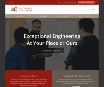 Andrews-Cooper.com(Product Development and Automation Engineering Firm) Screenshot