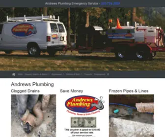 Andrews-Plumbing.com(Andrews Plumbing Sewer & Drain Cleaning) Screenshot