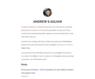 Andrewsaguiar.com(Andrew Aguiar) Screenshot