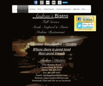 Andrewsbistro.com(Andrew's Bistro) Screenshot