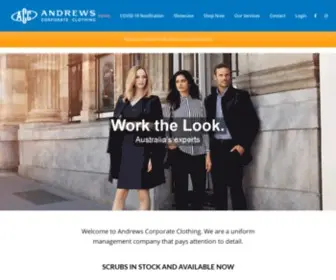 Andrewsclothing.com.au(Andrews corporate clothing) Screenshot