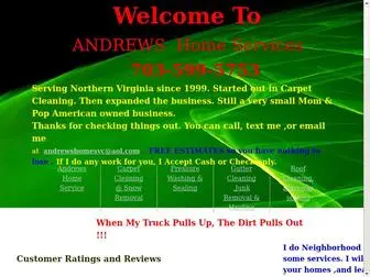 Andrewshomeservice.com(Andrews Home Service) Screenshot